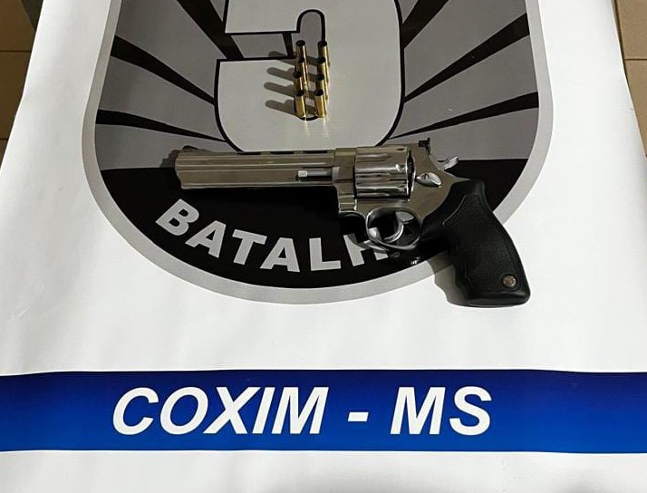 Polícia Militar prende homem por disparo de arma de fogo em Coxim MS