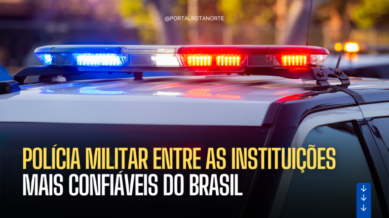 Polícia Militar entre as instituições mais confiáveis do Brasil