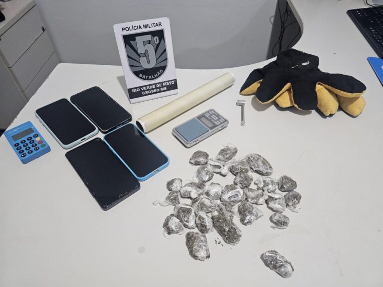 Polícia Militar apreende drogas e desarticula associação para o tráfico em Rio Verde de Mato Grosso