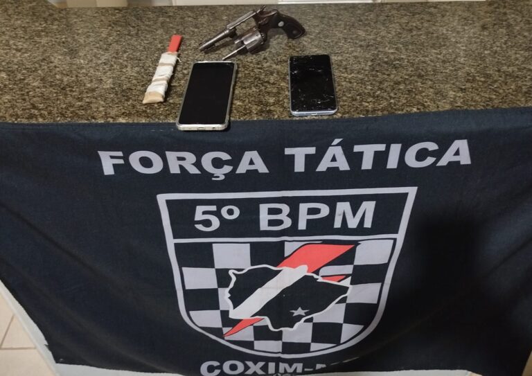 Polícia Militar prende homem por posse irregular de arma de fogo e identidade falsa em Coxim
