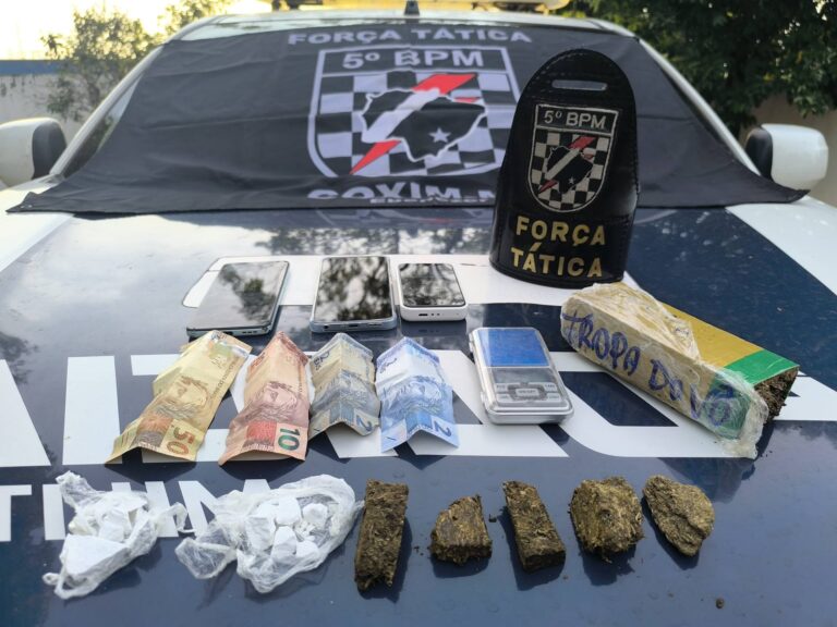 Polícia Militar prende homem por tráfico de drogas em fecha “boca de fumo” em Coxim
