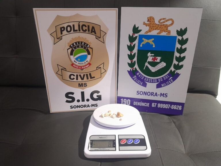 Polícia Militar prende um homem por tráfico de drogas e outro por porte de entorpecente em Sonora